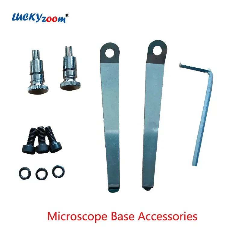 1SetMicroscopeBaseAccesssoriesNewClipsFixScrewsForBinocular