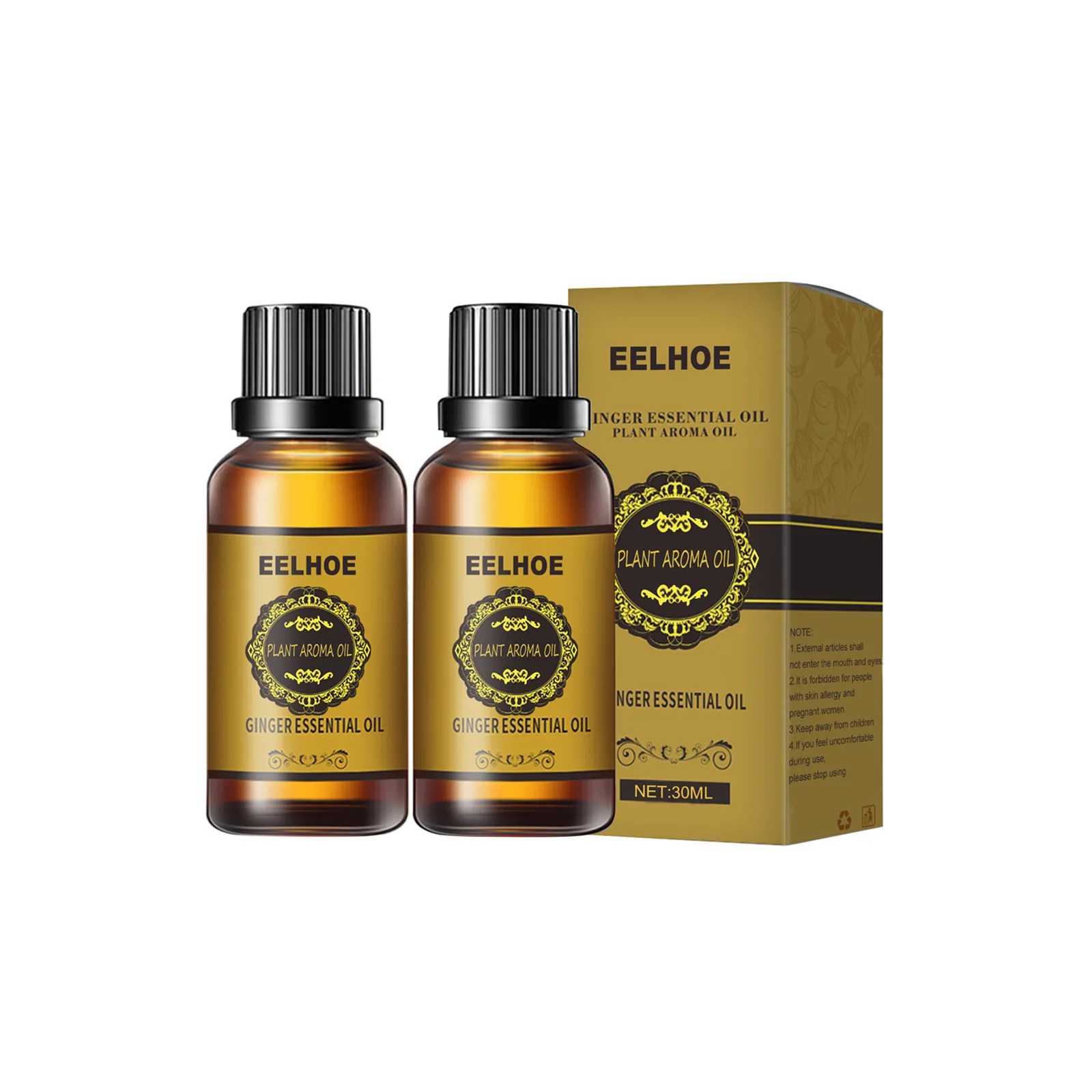thumbnail image 1 of Aceite esencial de jengibre reafirmante, adelgazante, moldeador, líquido, esculpidor de abdomen, esencial para promover el metabolismo, aceite de masaje corporal completo, 1 of 5