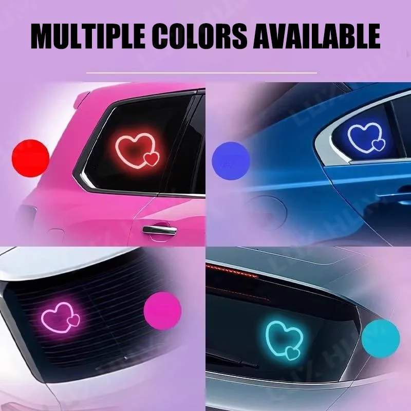 Solar Powered Car Neon Light Wireless Led - Image 5