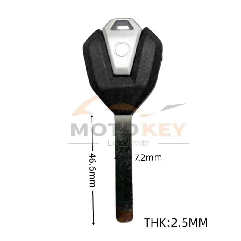 CFMOTO 250 SR NK 450 SR 650 MT GT 700 CLX 800 MT용 블랭크키 오토바이 교체용 미가공 도난방지 칩 삽입 키