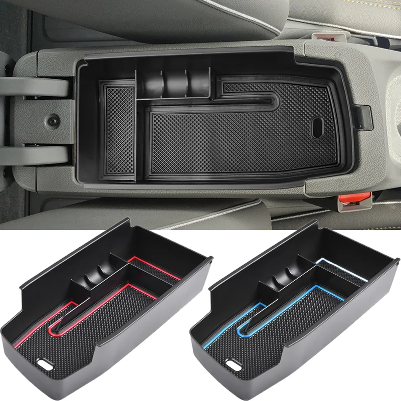 Center Console Upgraded Organizer Compatible For 2022 2023 Chevy Bolt EUV EV Accessories Tray ABS Material Armrest Storage Box center console organizer tray armrest storage box for peugeot 3008 3008gt 5008 2017 2018