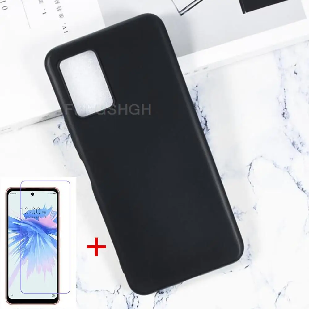 Phone case Anti-knock Soft TPU Phone Case For ZTE Libero 5G ii A103ZT 6.67" Silicone Caso Cover Bumper Tempered Glass