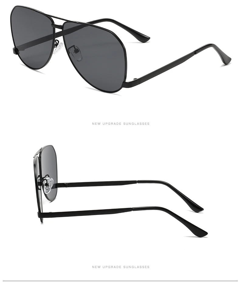 Wandern Mode Übergroßen Rechteck Anti Licht Gläser Weibliche Vintage Punk Metall Rahmen Shades Luxus Trend UV400 Brillen – Detail 5