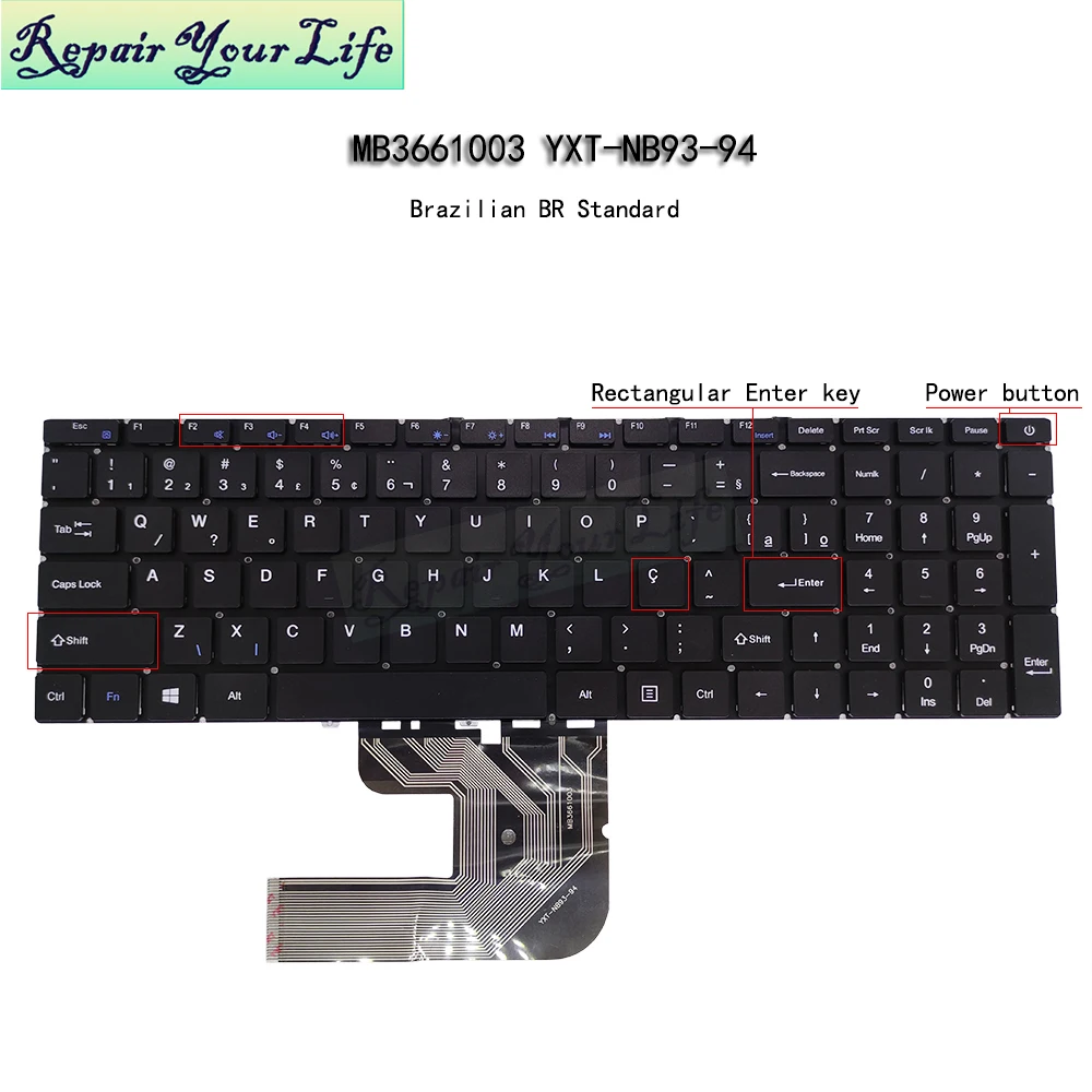 Brasil Teclado para Hometech Alfa 150p Feedme S17 Laptop Brasileiro Pride-k3908 Yxt-nb93-94 Mb3661003 Pt-br