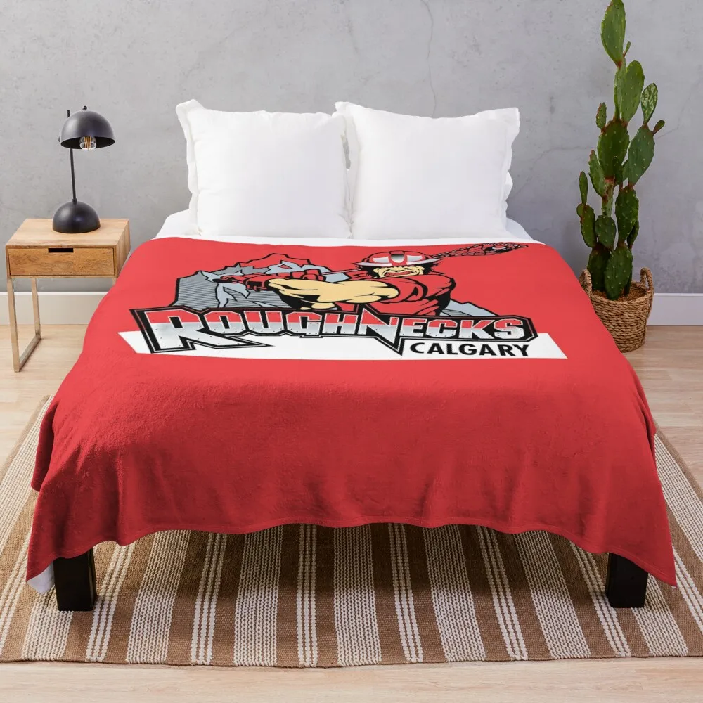 

Calgary Roughnecks Throw Blanket Blanket Luxury Picnic Blanket Polar blanket