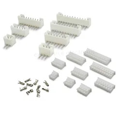 20 - Set 2.0mm Pitch Connector Kit with Terminal, Housing, and Right Angle Pin Header (7 Pin)