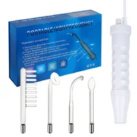 High Frequency Electrode Wand With 4 PCS Neon Electrotherapy Glass Tube Acne Spot Remover Beauty Face Machine Therapy Face Wand 1