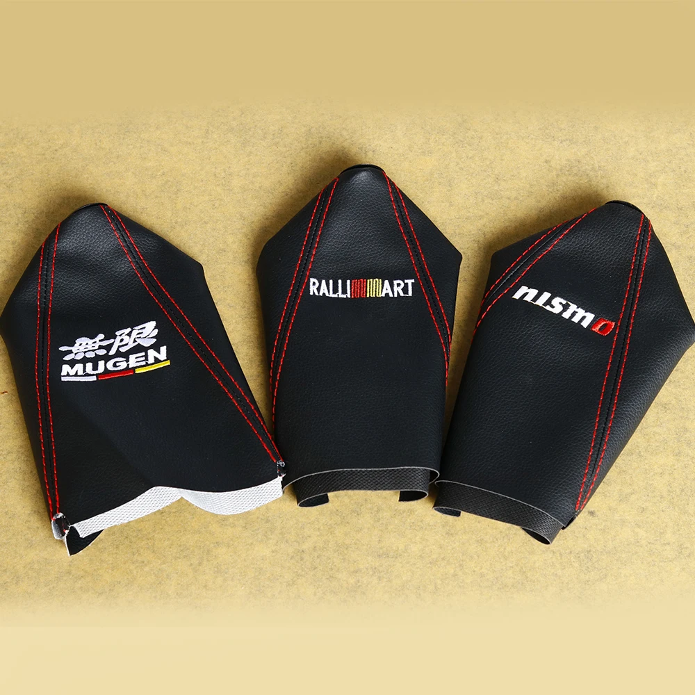 Universal Jdm Style Manual Mugen Ralliart Nismo Pvc Leather Gear Shift