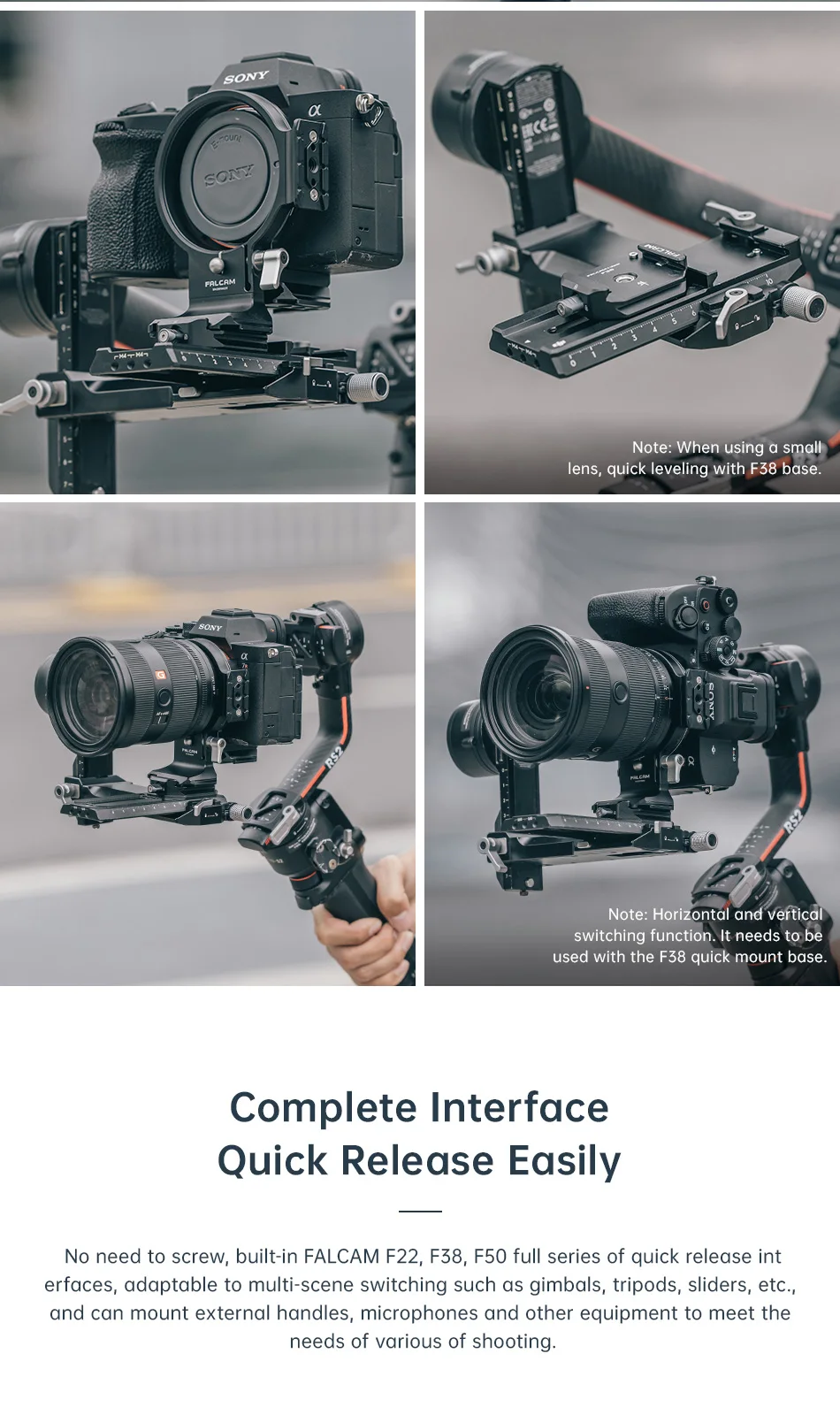 Description Picture 5 of itemFALCAM 3304 F22&F38&F50 horizontal-to-vertical quick release circular half cage For Iconic Brand Cameras