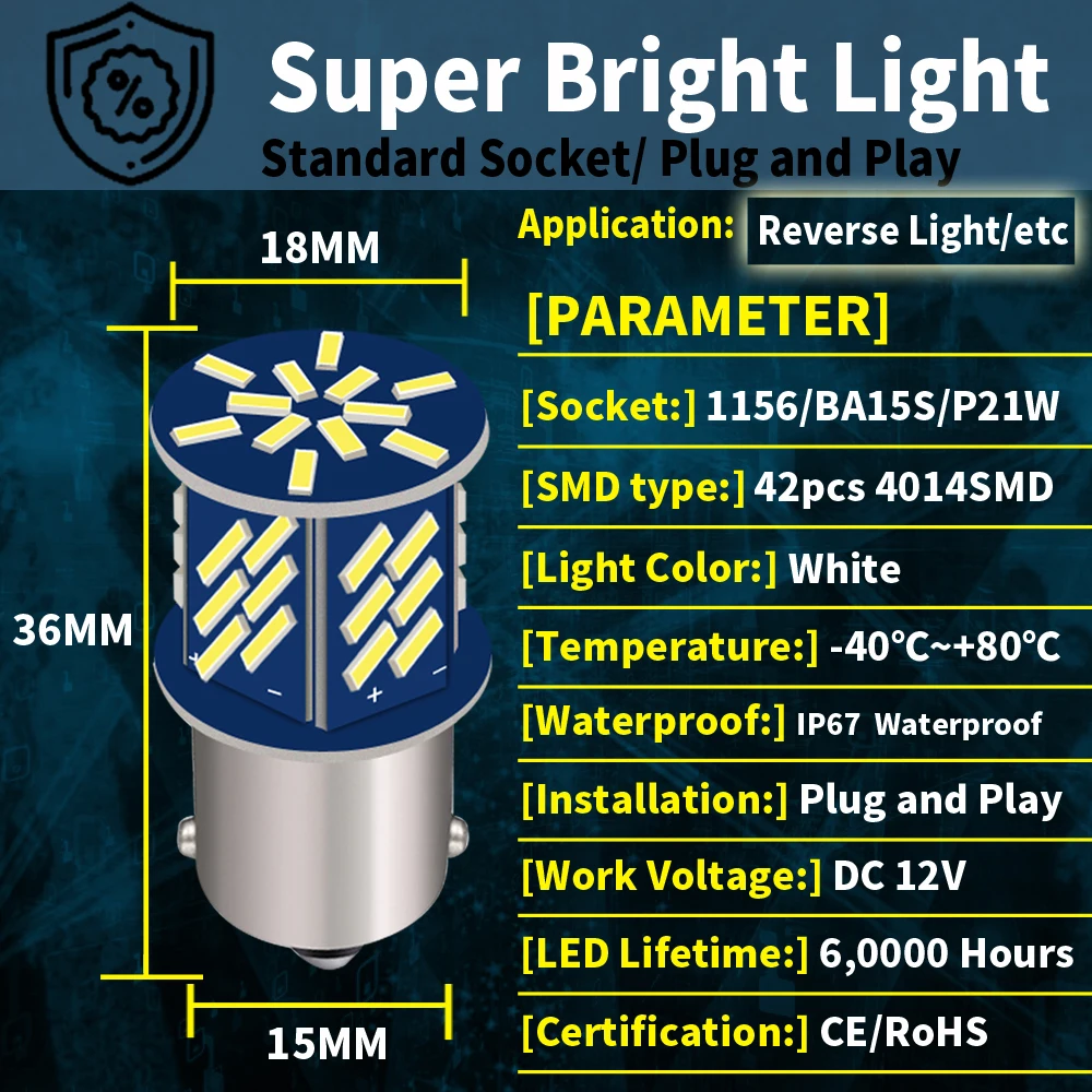 2  1156 BA15S P21W S25 LED ڵ  7506 5008 Led  ڵ ĸ   DRL  ٰ Ÿ  4 5 7 6 CC 42SMD,  Ĺ 