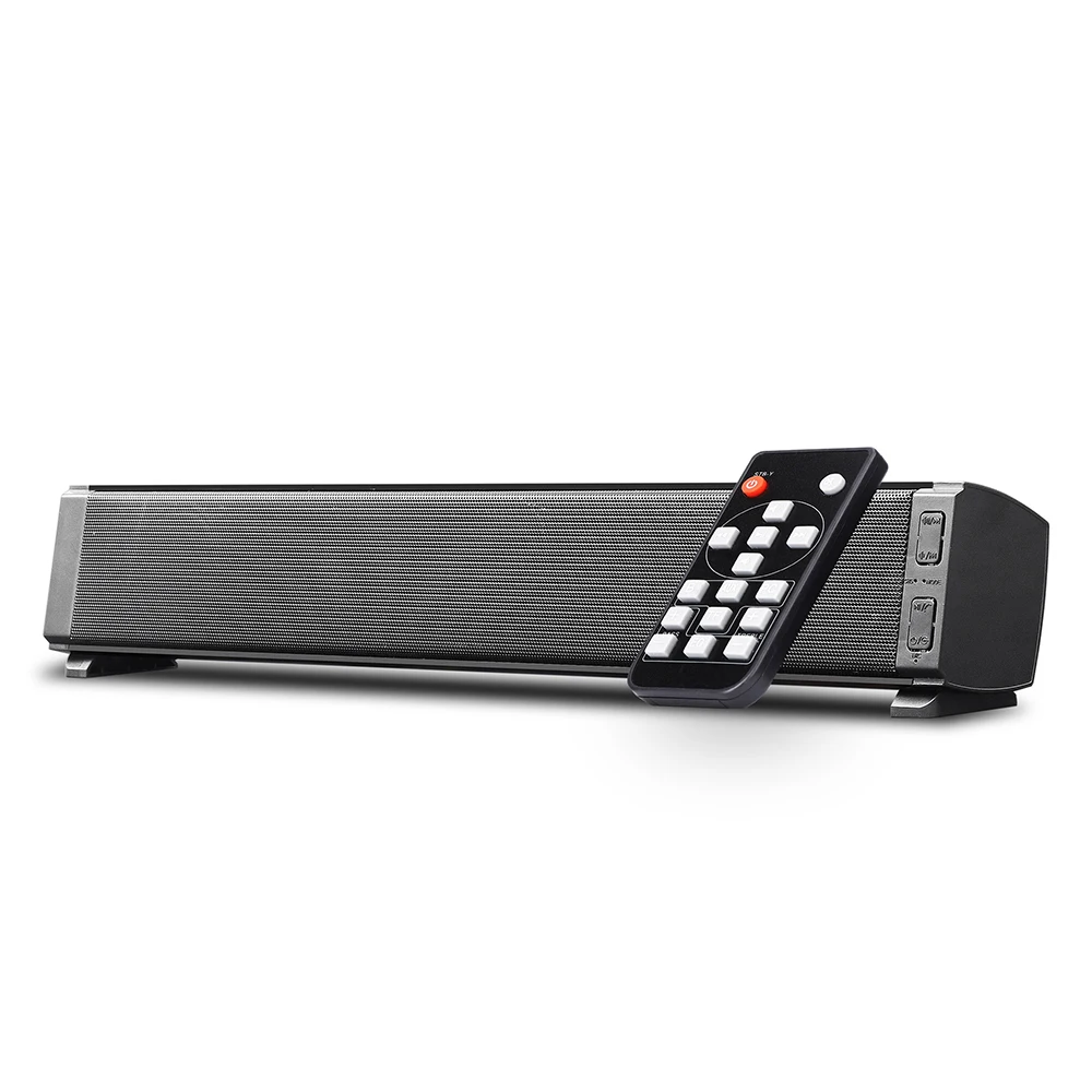 

Саундбар SR400 для телевизора портативный беспроводной динамик Bluetooth 5,0 HiFi сабвуфер 3D стерео звук с дистанционным управлением Поддержка TF AUX, 20 Вт