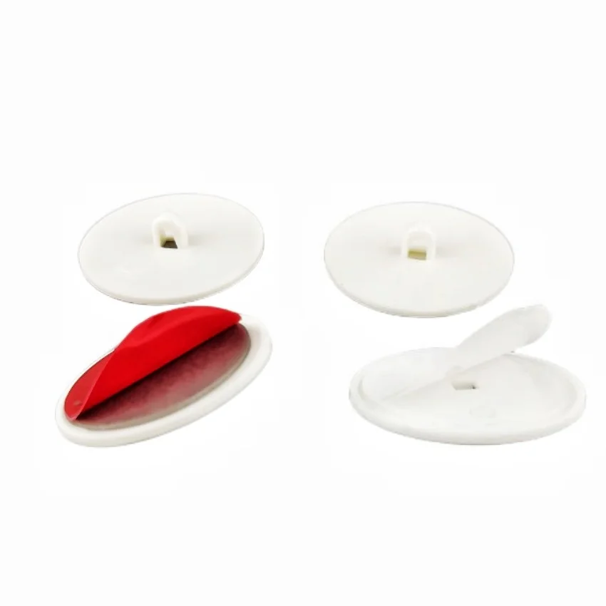 Plastic Round Disk Base Poster Hang Accessories Strong Adhesive Tape Sticker POP Display Sign Retail Promotion 200pcs