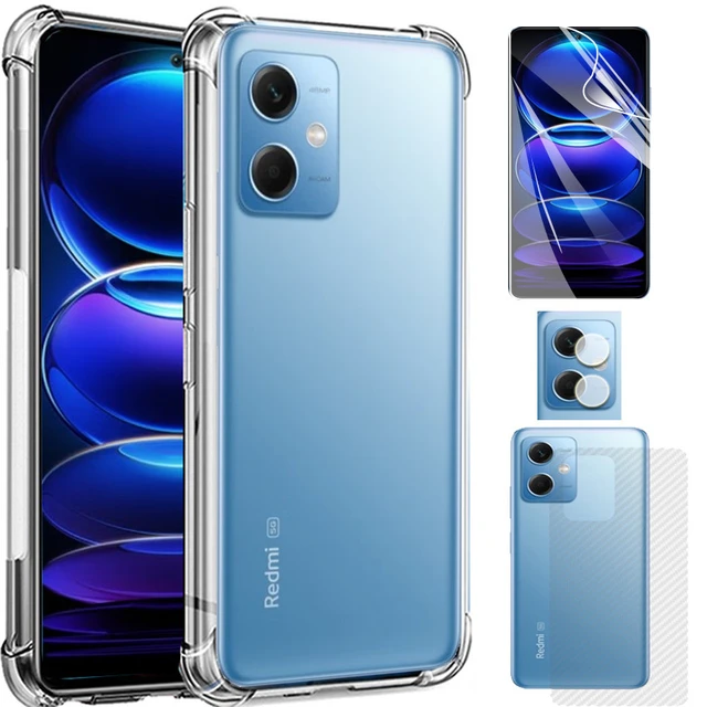 Funda transparente para Redmi Note 12 Pro Plus 5G, Redmi Note 12 Pro +  funda con protector de pantalla, policarbonato duro transparente a prueba  de