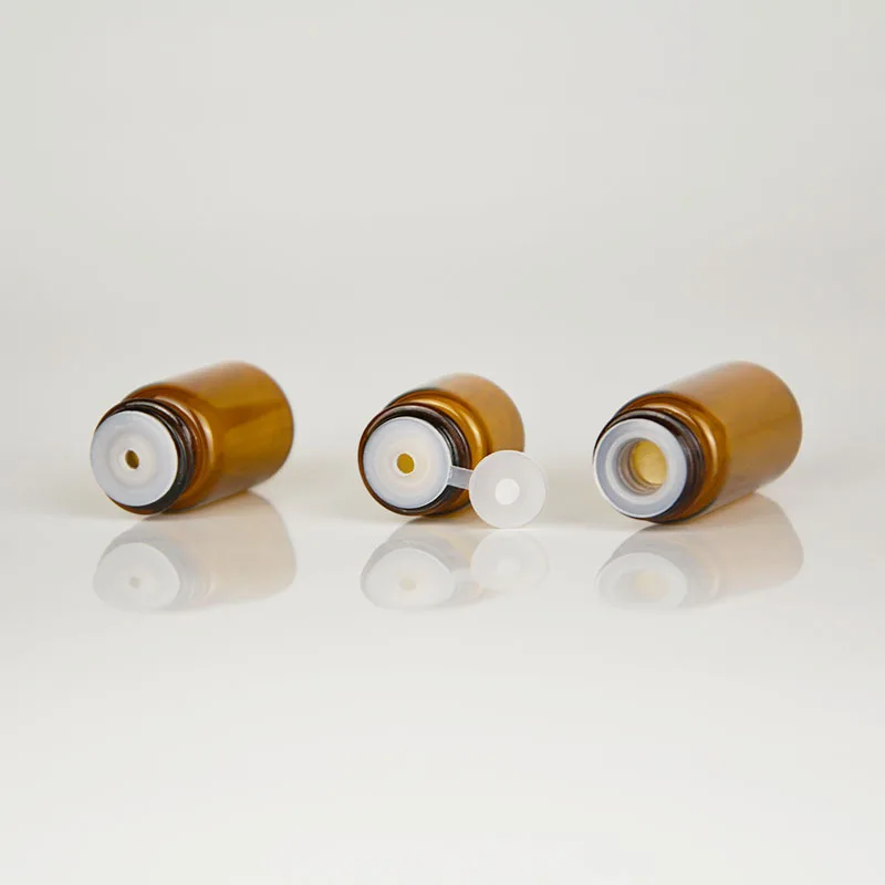 드램 앰버 유리 에센셜 오일 병 1ml/2ml/3ml/5ml, 얇은 유리 바이알 리필용 병, 향수 오일 샘플 테스트 병, 100 개