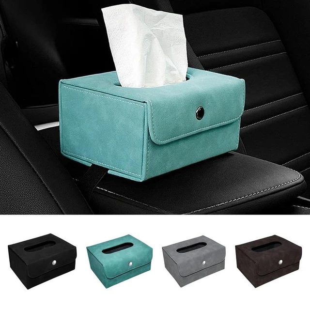 Car Tissue Holder Sun Visor Tissue Box Holder Auto Interior Storage PU  Leather Napkin Fashionable Designs Decoration Universal - AliExpress