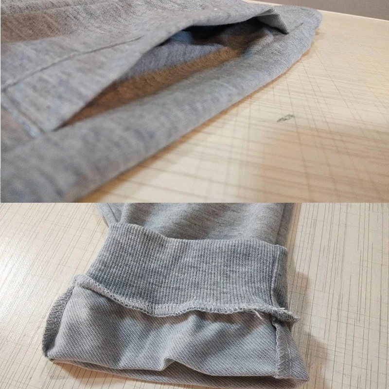 Casual Pants Men's Jogger Sweatpants Large Size Elastic Waist Sports Casual Trousers Loose Fitness Clothes Spring Thin Section 6