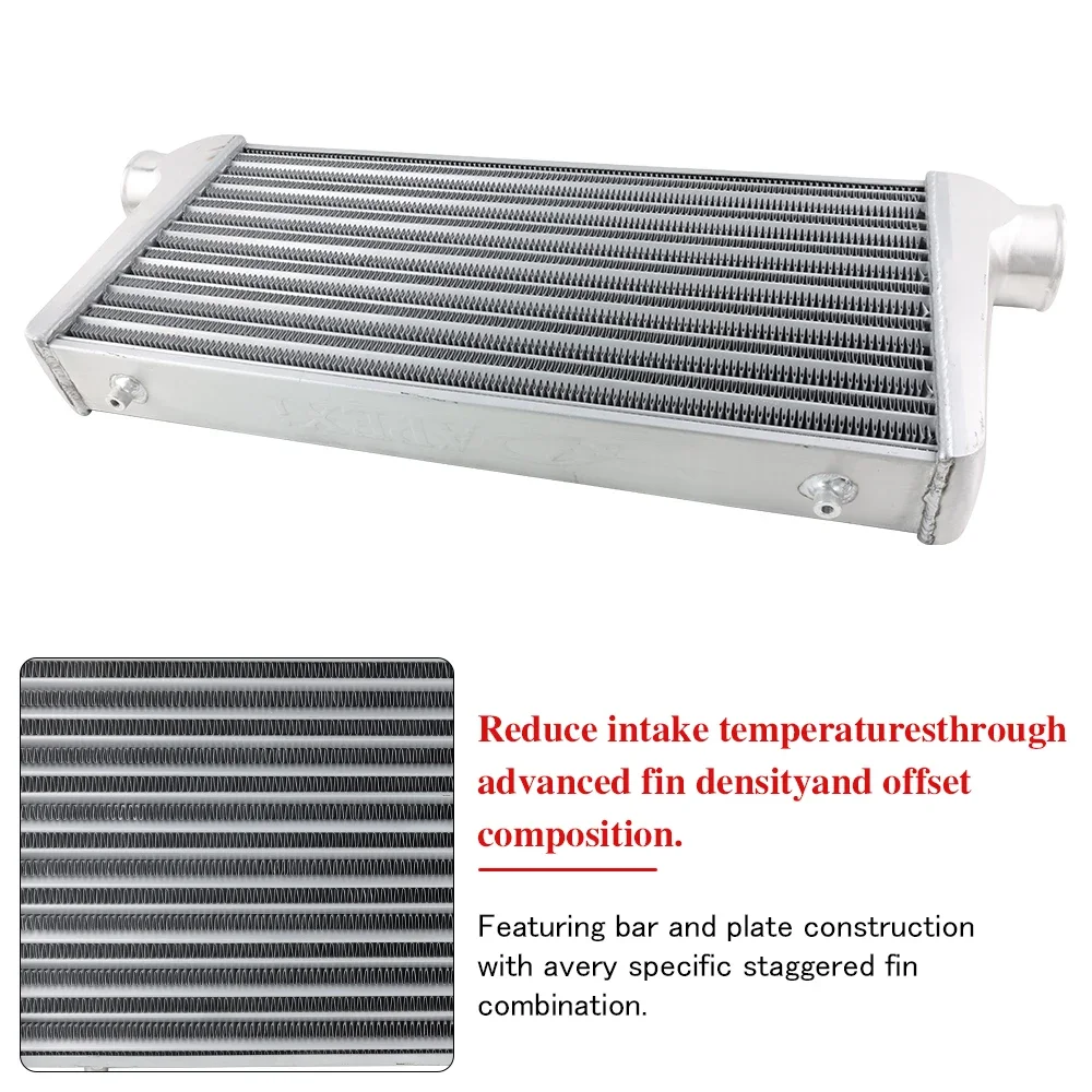 Automotive Intercooler Universal Front Mount Tube Charge Air Cooler Turbo OD63mm