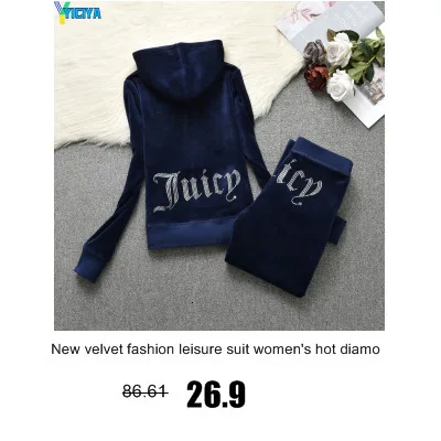 YICIYA Hooded Zip Women's Tracksuit Casual Pants Set Woman 2 Pieces Home Clothes Velvet Sweatshirt And  Trousers Met  Sportswear