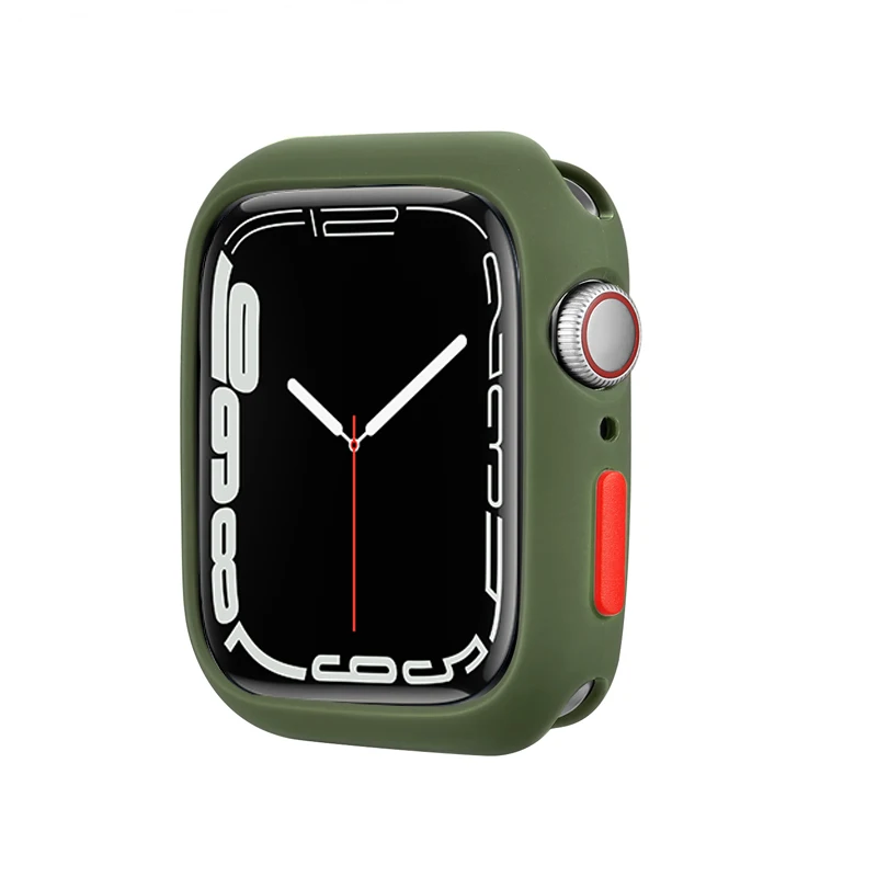 Colorful Soft Silicone Protective Case for Apple Watch - Stylish & Durable Bumper for Women