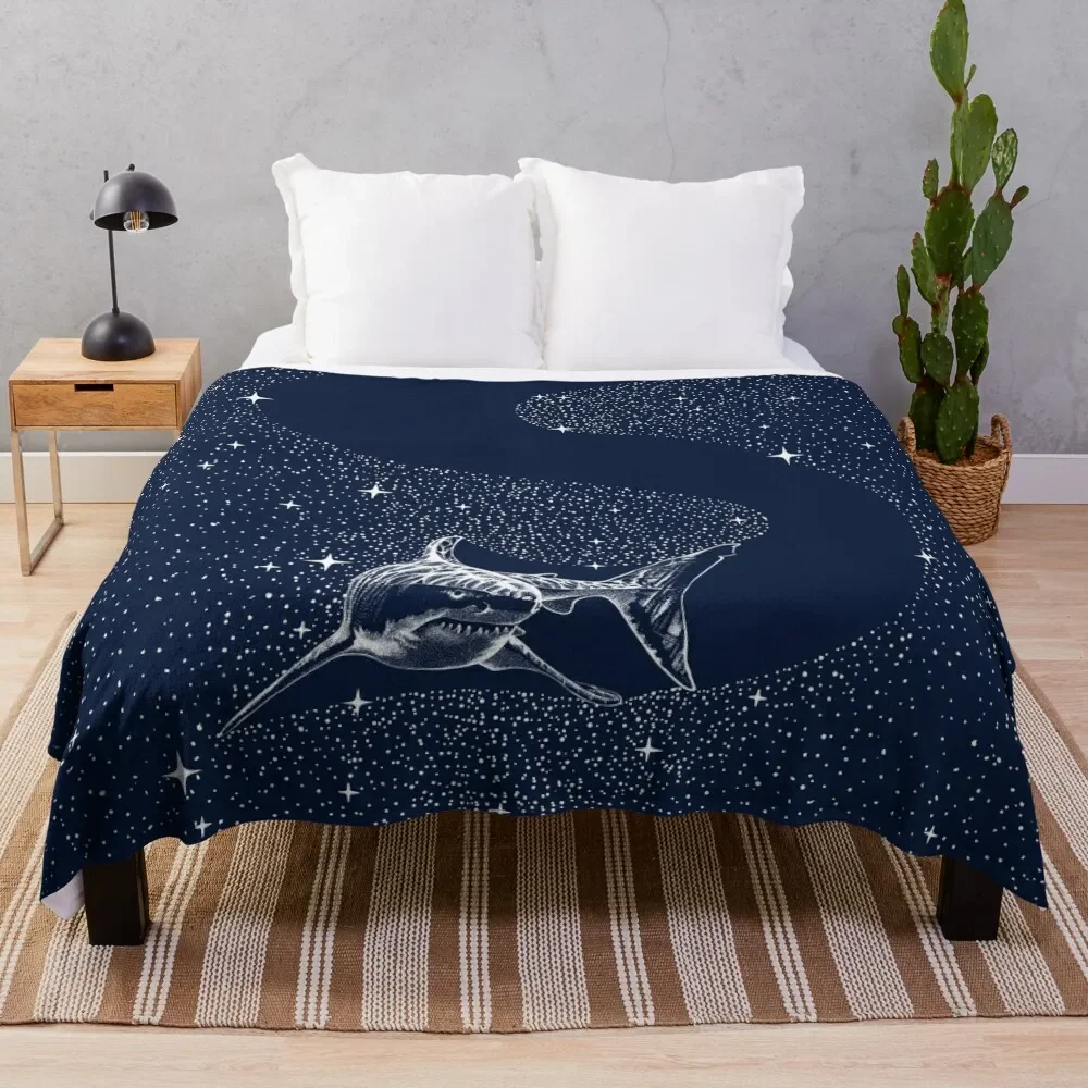 Starry Shark Throw Coperta Copriletto Thins Weighted Anime Designers Coperte