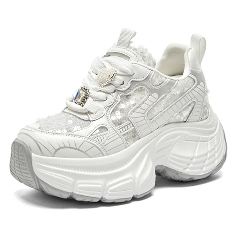 Fujin 4cm Chunky Sneaker Comfy Flats Booties Mixed Color