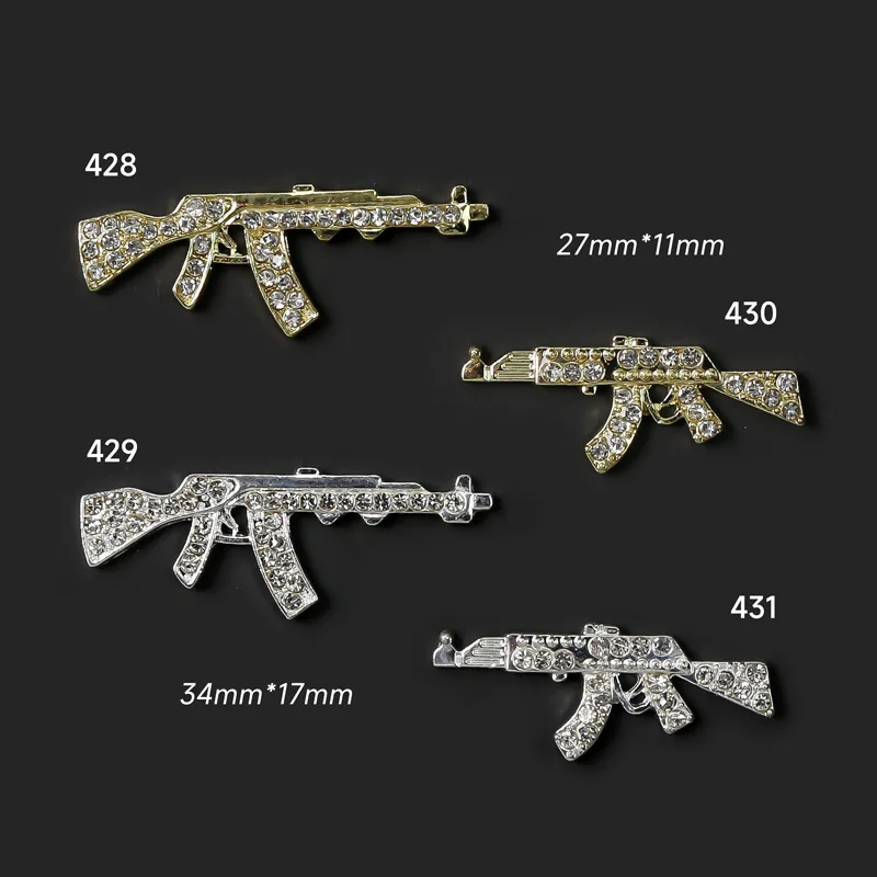 40pcs 3D Alloy Gun Nail Charms Mini Gun Nail Art Charms Metal Gun Charms  for Nails Decor Nail Jewels for Nail Art Supplies - AliExpress