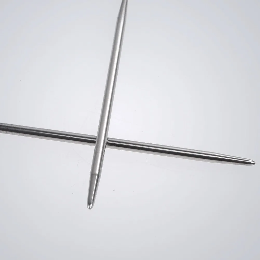 11pcs Circular Weaving Needlework Lightweight Stainless Steel Knitting Circular Product Different Sizes for DIY Knitted Tool