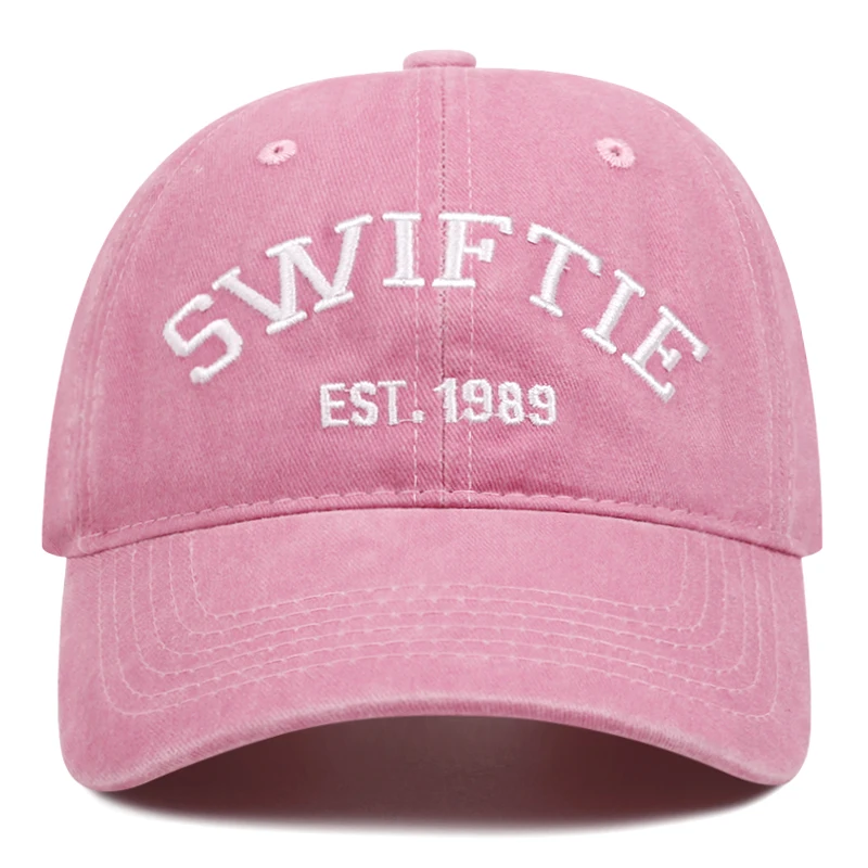 swiftie Washed retro aged letter embroidery baseball caps women men outdoor hip-hop casual duck hats