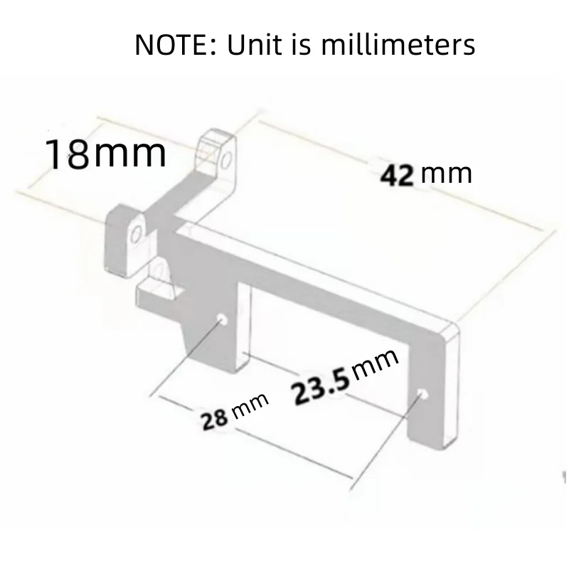 Modified Gearbox Bracket with Steering Engine for Tamiya 1/14 RC Truck Scania 770s Tractor Universal Upgrade Parts 6