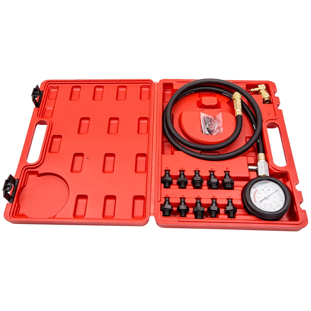 

12pcs Oil Pressure Tester Measuring Instrument Oil Pressure Meter Set Tools Car