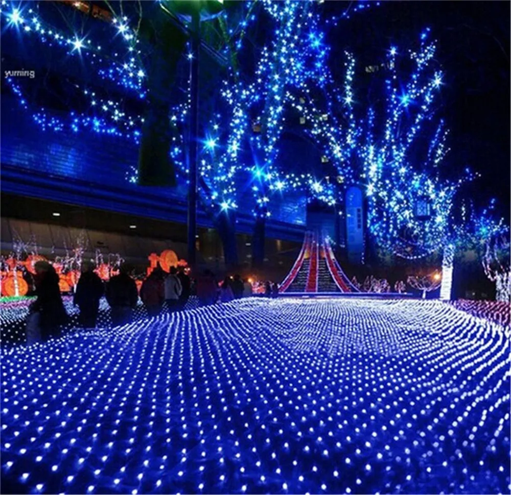 รูปสินค้า ไฟ LED ตกแต่งเทศกาล สวย 1.5x1.5m 2x3m งานแต่ง คริสต์มาส