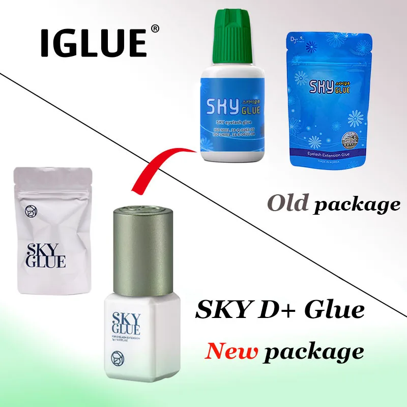 10-bottles-original-sky-d-glue-individual-eyelash-extension-fast-drying-5g-korea-black-adhesive-green-cap-beauty-professional