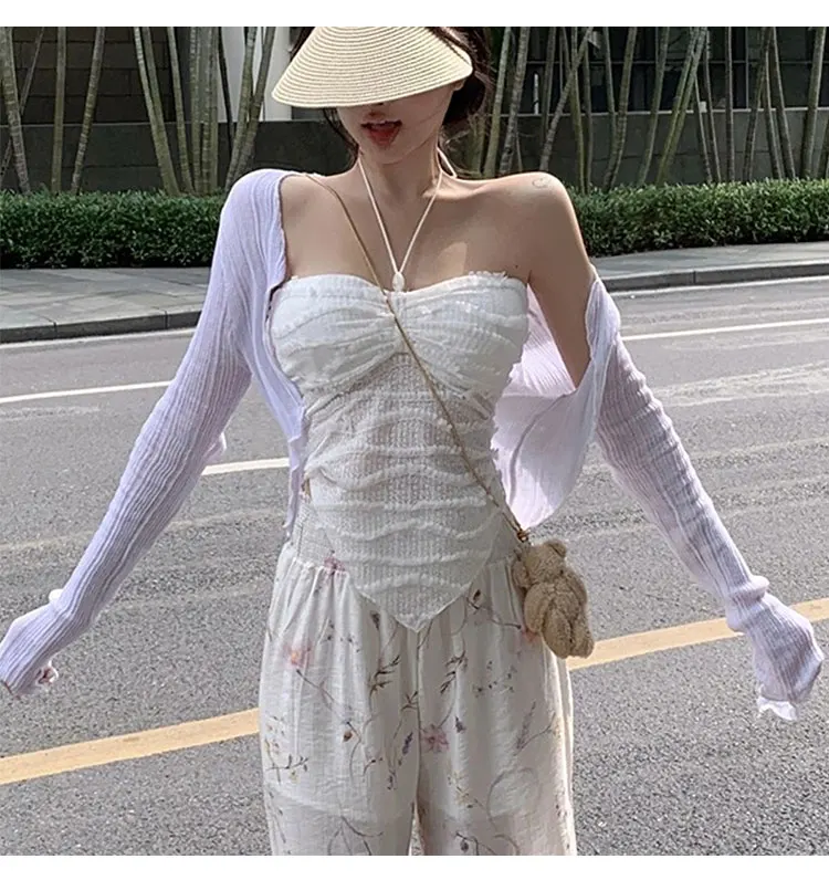 86093 purple shawl and cardigan