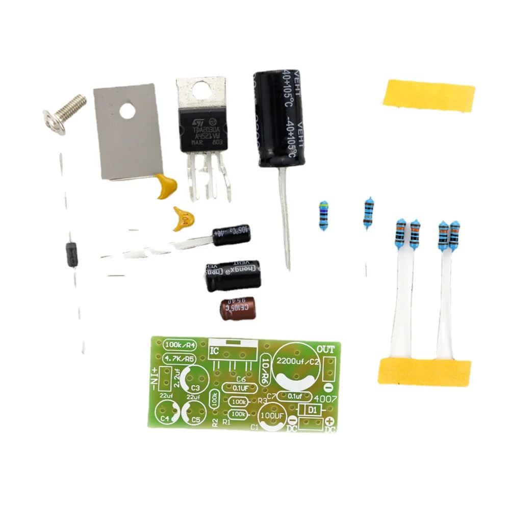 1pcs TDA2030A Electronic Audio Power Amplifier Board Module DC 9V-24V Mono 18W Computer Active Speakers DIY Kit