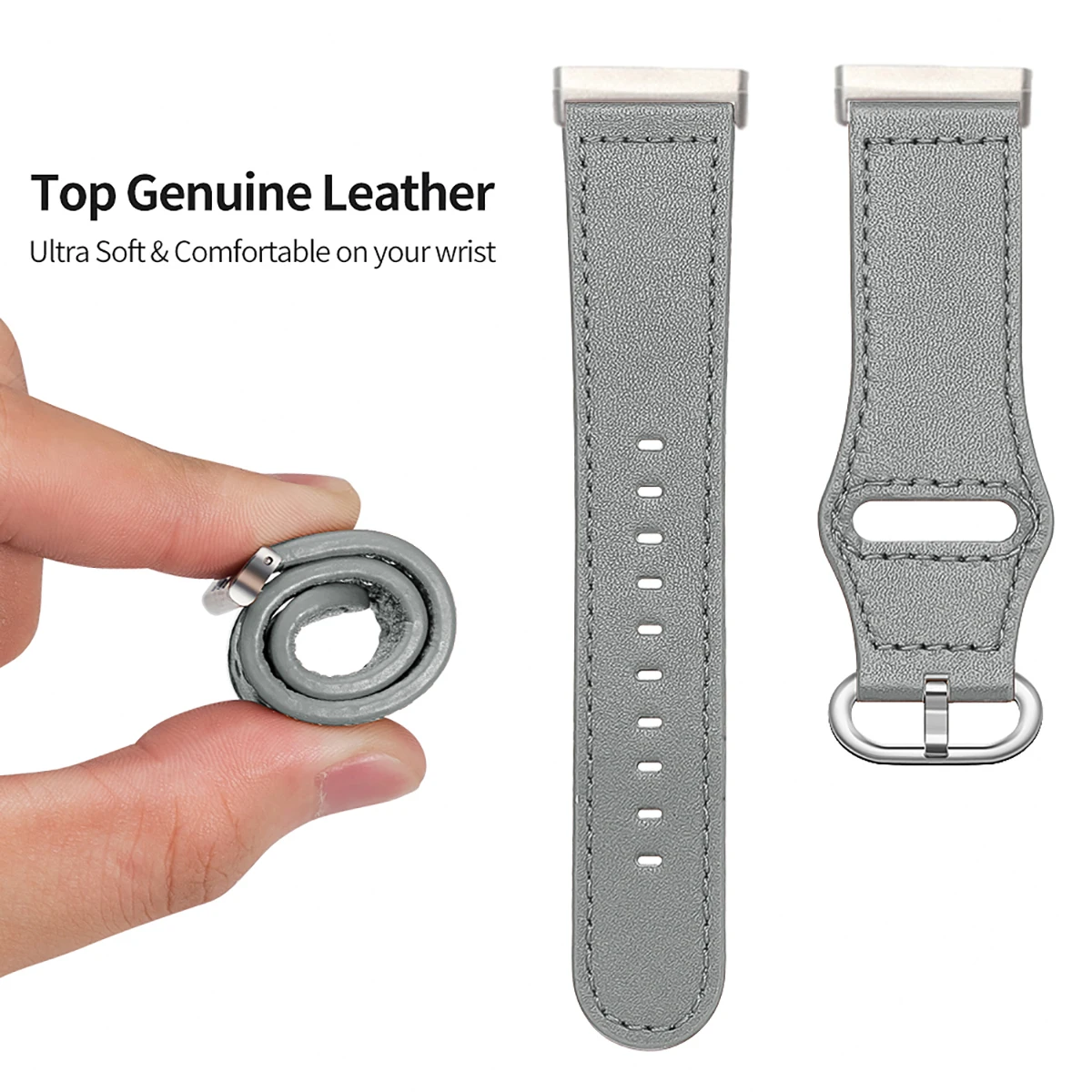 Genuine Leather Casual Fashion Wristband Strap
