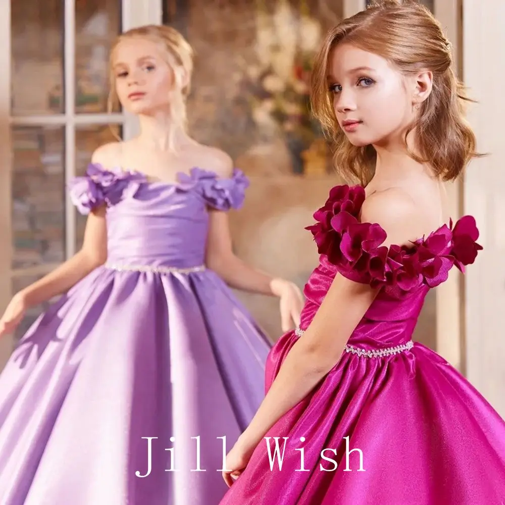 Robe De Soirée Fille Rose Fuchsia - Marque Tigerlily - Taille 7 Ans - Occasion Très Bon état