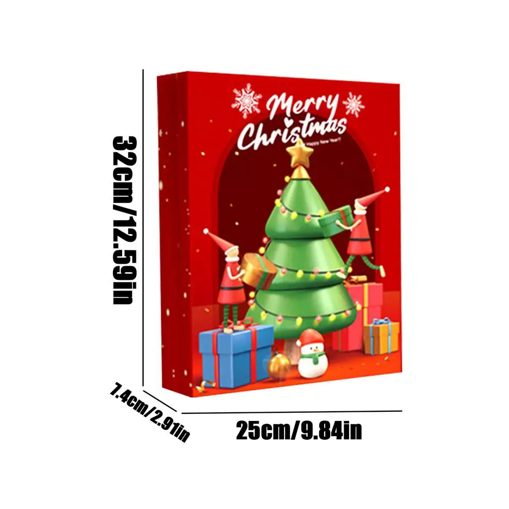 Christmas Advent Calendars Anti Stress Squeeze Toys 2024 Christmas Countdown Calendar Collectible Figurines Kids Xmas Gift Box