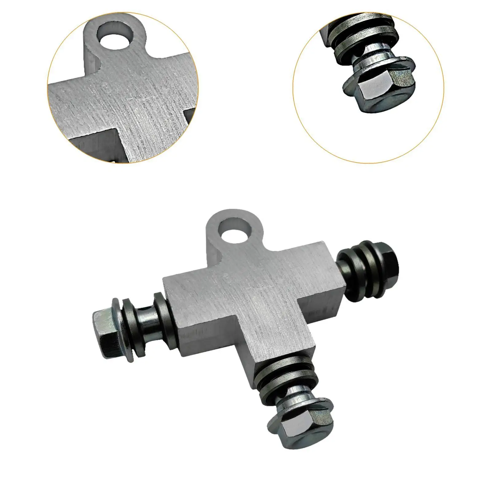 Hydraulic Brake Oil Line Tee M10 T Shape Brake Line Tee Car Beach Kart Hose 3 Way Connector 10mm Hose Connector