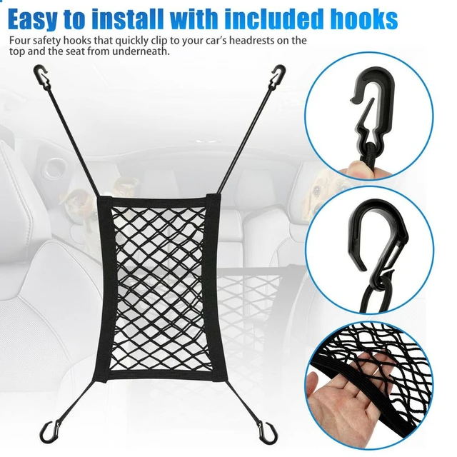 Auto Sitz Hund Elastische Mesh Net Lagerung Organizer Gepäck Haken für Golf  Mk4 Sitz Ibiza Nette Auto Zubehör K5 Jeep renegade - AliExpress