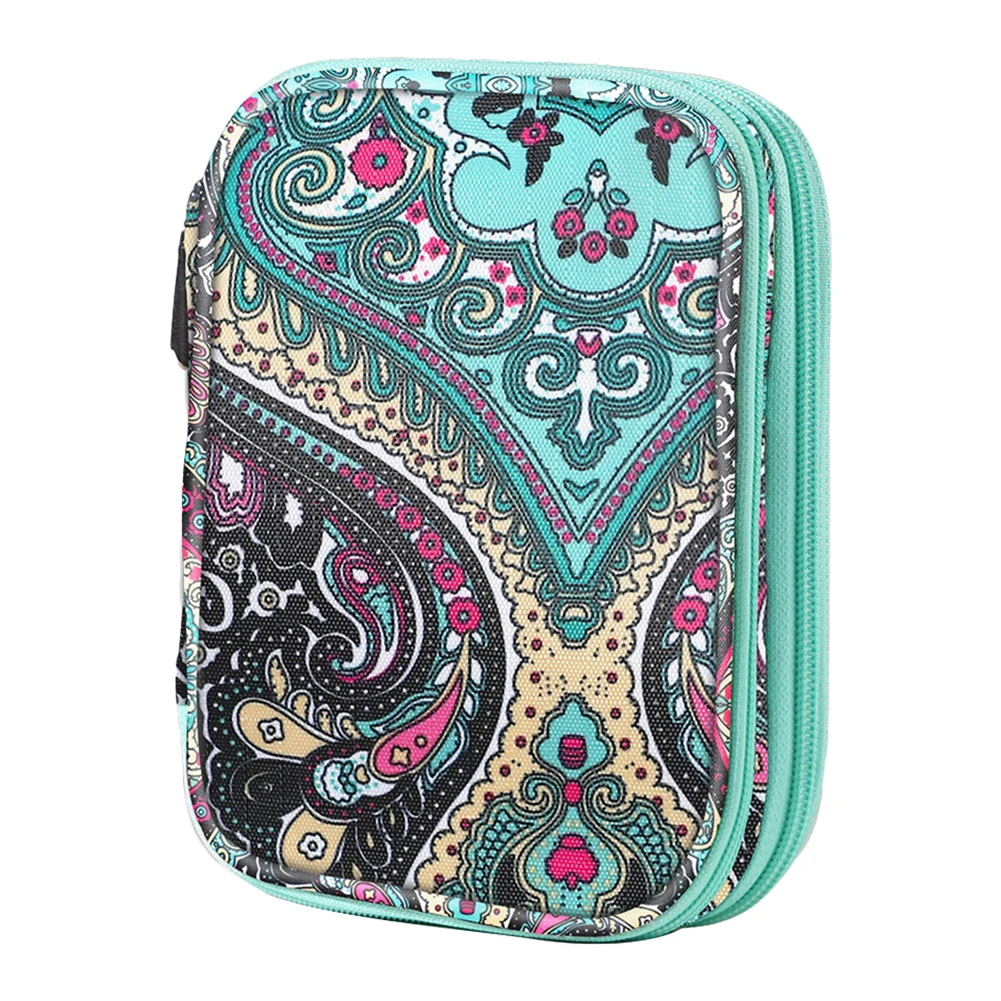 Crochet Yarn Organizer Bag Large-capacity Knitting Needles Organizer Handbag Waterproof Lightweight for Sewing Crochet Hooks