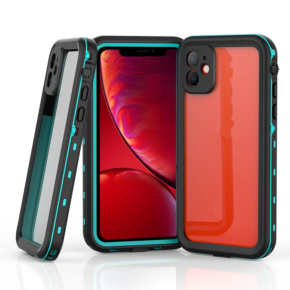 ShellBox High Transparency Rugged Waterproof Case for iPhone 11 Pro Max 11 Pro 11 Military Grade Protection Defender Armor Case