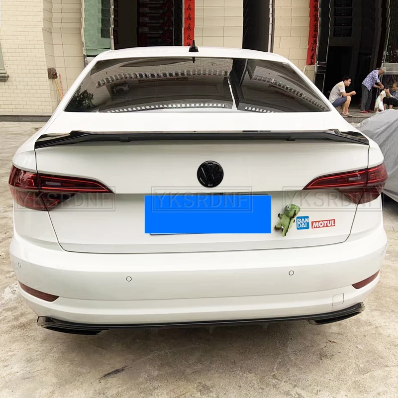 폭스바겐 VW 제타 MK7 2019-2022 하이 퀄리티 ABS 광택 블랙 M 스타일 리어 트렁크 립 스포일러, 자동차 액세서리