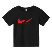 Summer Luxury Design Teen T-shirt Children's Brand Print Casual Short Sleeve Cotton T-shirt Boys Girls Baby Tee Top Kid Clothes 1