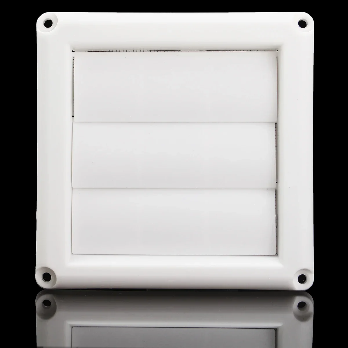 5.6inch White Plastic Louvre Air Vent Grille with Adjustable Flyscreen Cover Heating Cooling & Vents Vents