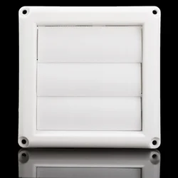 5.6inch White Plastic Louvre Air Vent Grille with Adjustable Flyscreen Cover Heating Cooling & Vents Vents