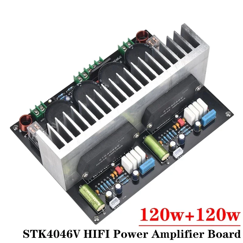 

100w*2 8ohms STK4046V 2-channel Power Amplifier Board High Power AC38V Design of Dual Mono Circuit HIFI Amplifier Audio