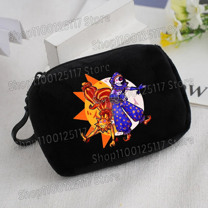 Cute Coin Purse with Key Ring - Soft Zipper Square Wallet and Card Holder with Hanging Accessories
