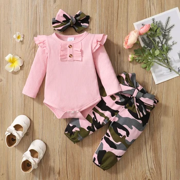 0-18 Months Newborn Baby Girl Clothes 3 Piece Set 1