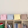 Ins Plaid Quilted Fabric Desktop Storage Box Underwear Socks Storage Basket Dormitory Sundries Storage Basket 2