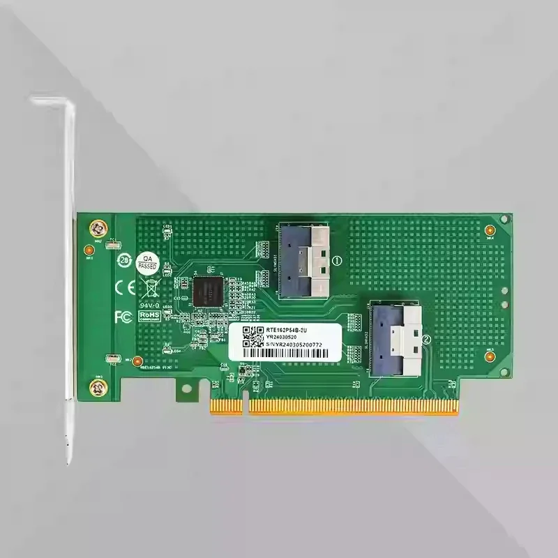 MCIO Split Card PCIe 4.0 5.0 16x To SlimSAS SFF-8654 Adapter